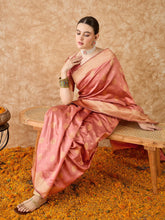 Womens Fashion Ethnic Peach Color Sarees-MLSHWSA1500PCH0ONE